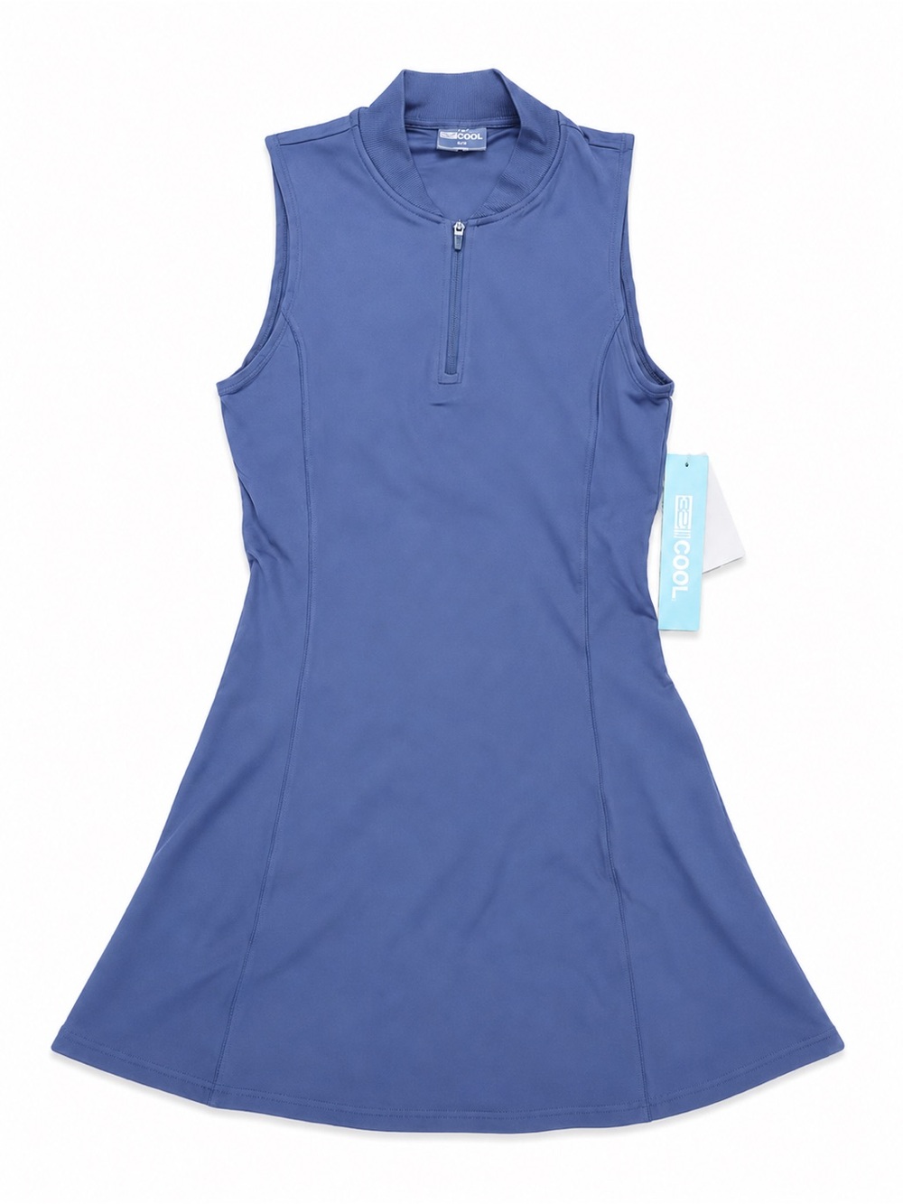 32 Degrees Blue Sleeveless Zip Tennis Dress XS